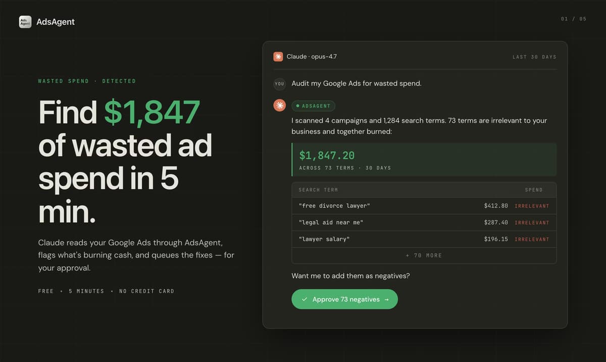AdsAgent Review: Claude AI for Google Ads Optimization