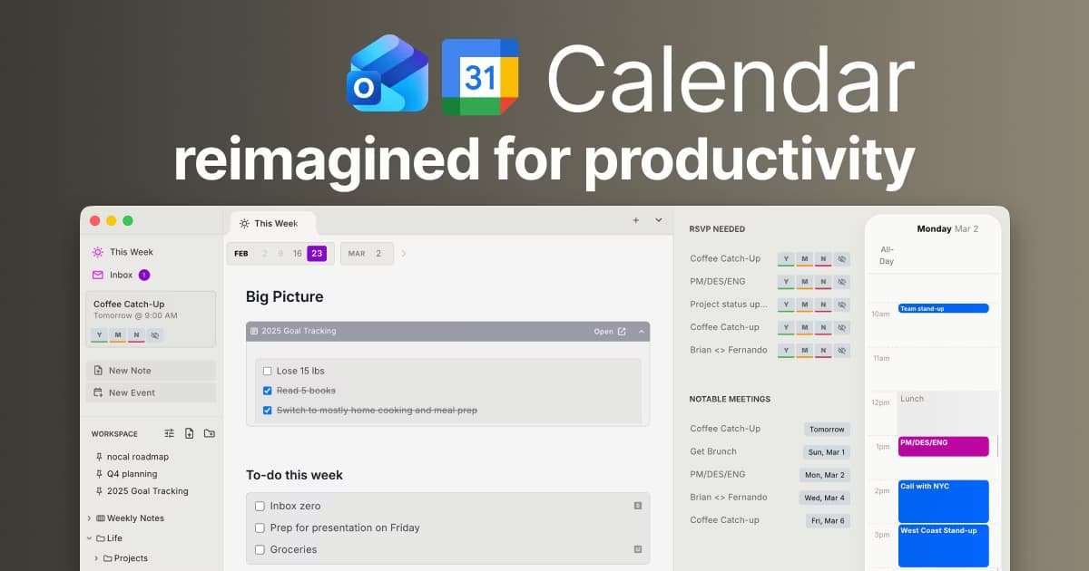 Nocal 4 Review: The AI Calendar That Thinks Like a Workspace