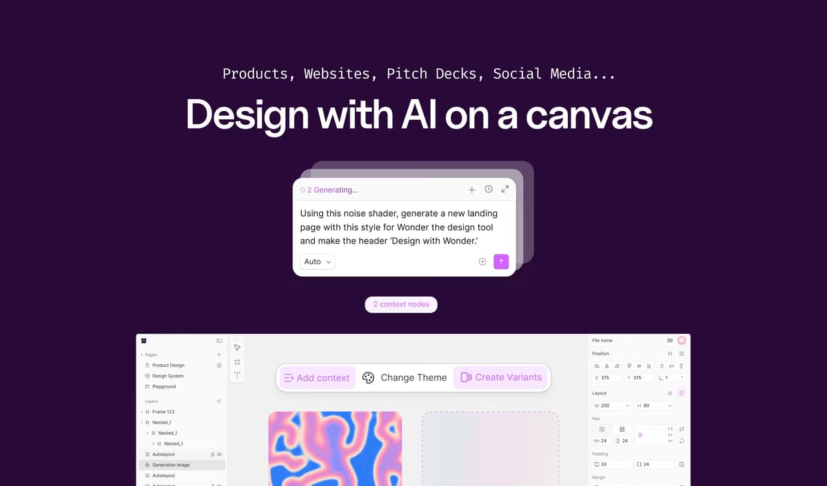 Wonder AI Review: The AI Design Agent for Your Canvas