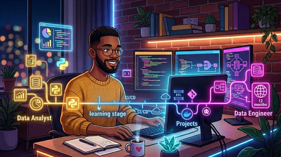 Data Analyst to Data Engineer: 12-Month Self-Study Roadmap