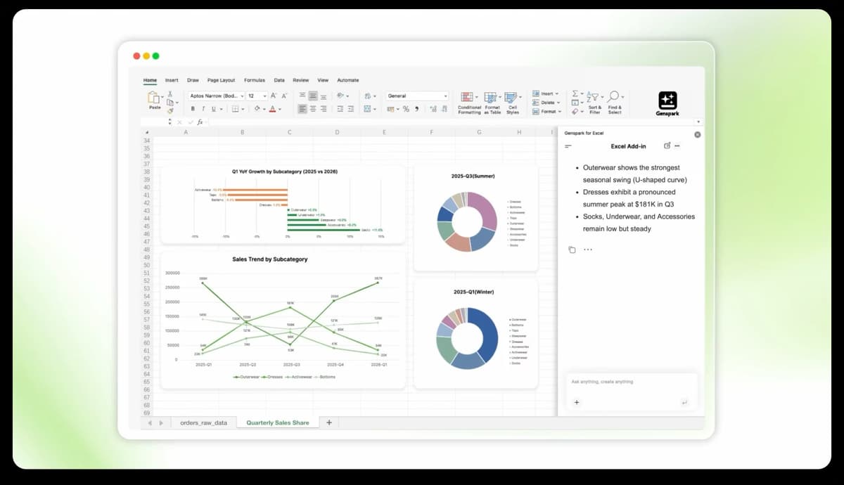 Genspark for Excel Review: AI Assistant for Spreadsheets
